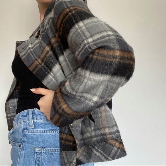 WORTHINGTON Super Soft Plaid Jacket -Size M - Picture 2 of 6